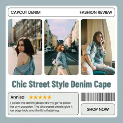 Fashion Review Denim Jacket Instagram Post