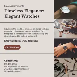 Fashion Jewelry Sale Instagram Post Brown Black