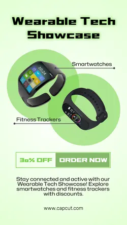 Electronic Promotion Green Instagram Story