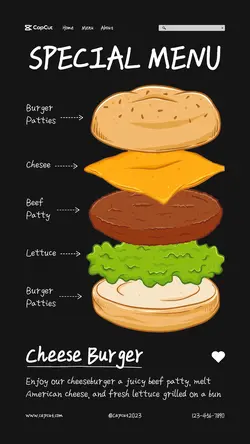 Food Special Menu Tiktok Post