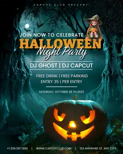 Hallowen Night Party Entertainment Instagram 