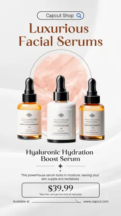 Beauty Boost Serum Product Display Instagram Story