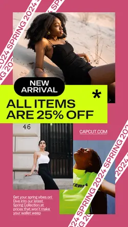 2024 Spring Fashion New Arrival Product Display