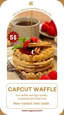 Food & Waffle Instagram Story