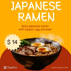 Japanese Ramen Promotion Instagram Post