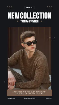 Black Minimalist Fashion Sale Promotion