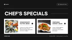 Restaurant Menu Twitter Post