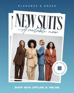 Women Suits Fashion Product Display Instagram Post