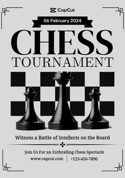 Non-marketing Campus event Chess Monochrome