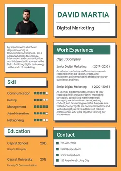 Business Resume Digital Marketing