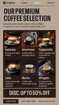 Our Premium Coffee Promotion Instagram Story