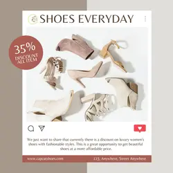 Female Shoes Discount All Item Instagram Post