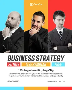 Business Seminar Instagram Post