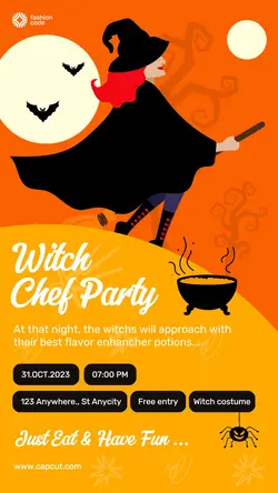 Helloween Party Announcment Instagram Story
