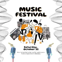 Music Festival Instagram Post