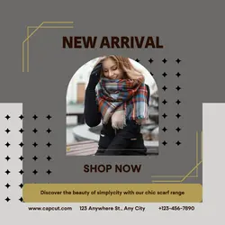 Fashion Scarf Display Product Instagram Post