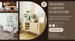Furniture cabinet sales promotion