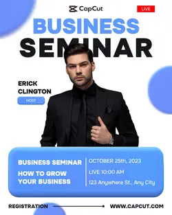 Business Seminar Instagram Post