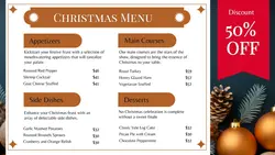 Christmas Menu Promotion You Tube Thumbnail