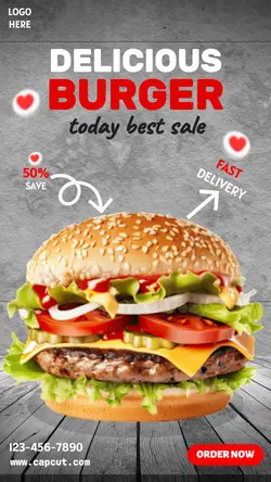 Food - Burger - Instagram story