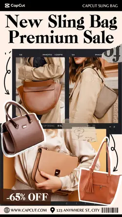 5 Multi-product Image New Sling Bag Premium Sale Promotion Instagram Story