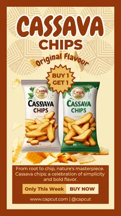 Snack Cassava Chips Promotion Instagram Story