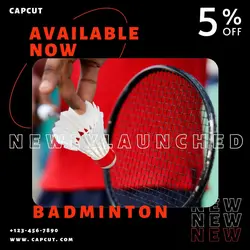 Workout & Fitness Badminton display New arrivals