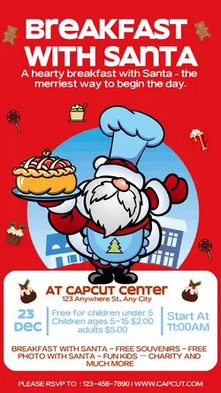 Christmas festival Breakfast With Santa