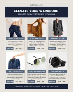 Fashion Promotion Pricelist