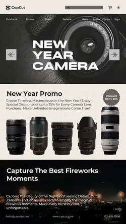 New Year Camera Lens Electronic Product Display TikTok