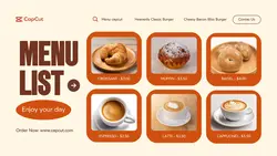 Cafe Menu List Twitter Post