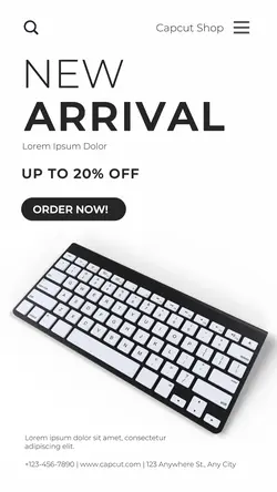 Electronic Keyboard Sale Instagram Story