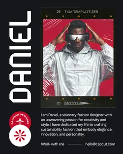 Modern About Me Fashion Designer Instagram Post