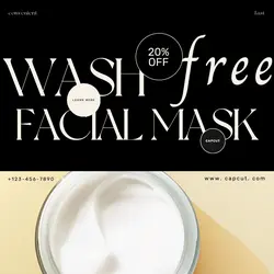 Beauty & Personal care Mask Promotion Modern