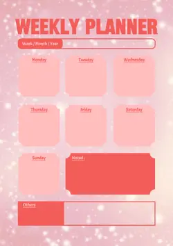 Non-Marketing Weekly Planner Minimalist