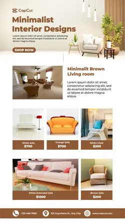 Minimalist Interior Design CataloguecTemplate