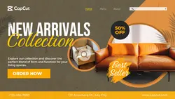 Furniture Advertisement Landing Page - Website
