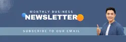 Non-marketing Email Header, monthly business newsletter