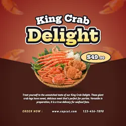 Crab Food Promotion Instagram Post