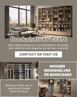 HOUSEHOLD BOOKSHELVES CRAFT DISPLAY