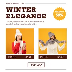 Fashion Scarf Promotion Instagram Post