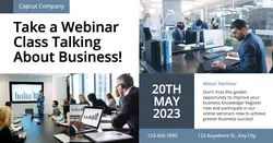 Business Webinar Facebook App Ad