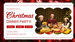 Christmas Party Invitation You Tube Thumbnail
