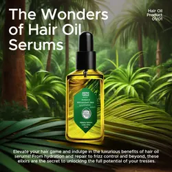 Hair Oil Serum Product Display Instagram Post