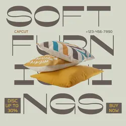Household Soft Furnishing Promotion Instagram Post
