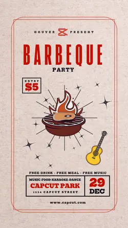 Holiday BBQ Event Instagram Story Post
