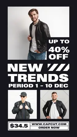 Fashion Sale Jacket Promotion Page