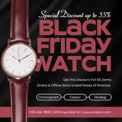 Watch Promotion Black Friday Instagram Post
