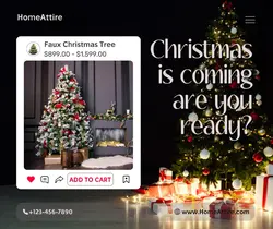 Christmas Tree Product Display Facebook Post