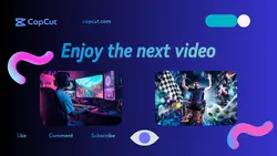 Youtube Endscreen Black and Purple
